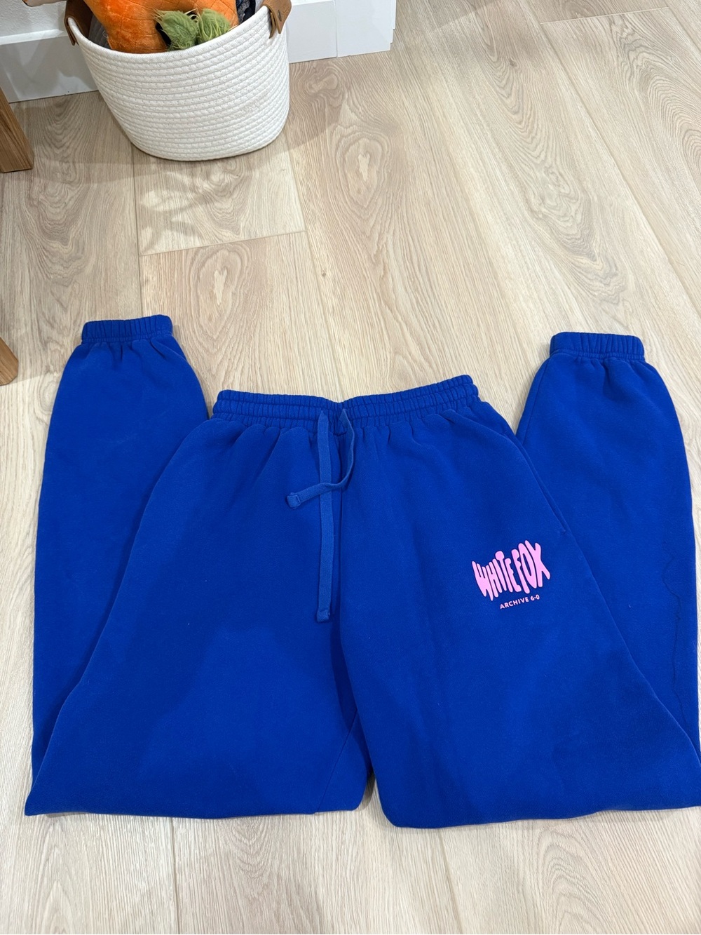 White fox sweatpants